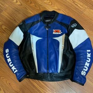 Suzuki V1 GSX-R Elite Leather Jacket by AGV Sports